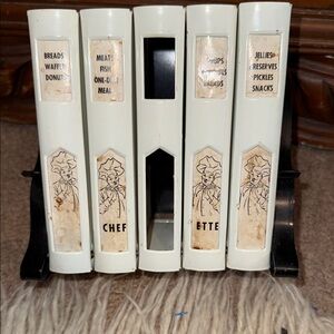 Vintage Chefette recipe card holder rack
